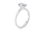 1477 Classic Solitaire Platinum Oval Engagement Ring