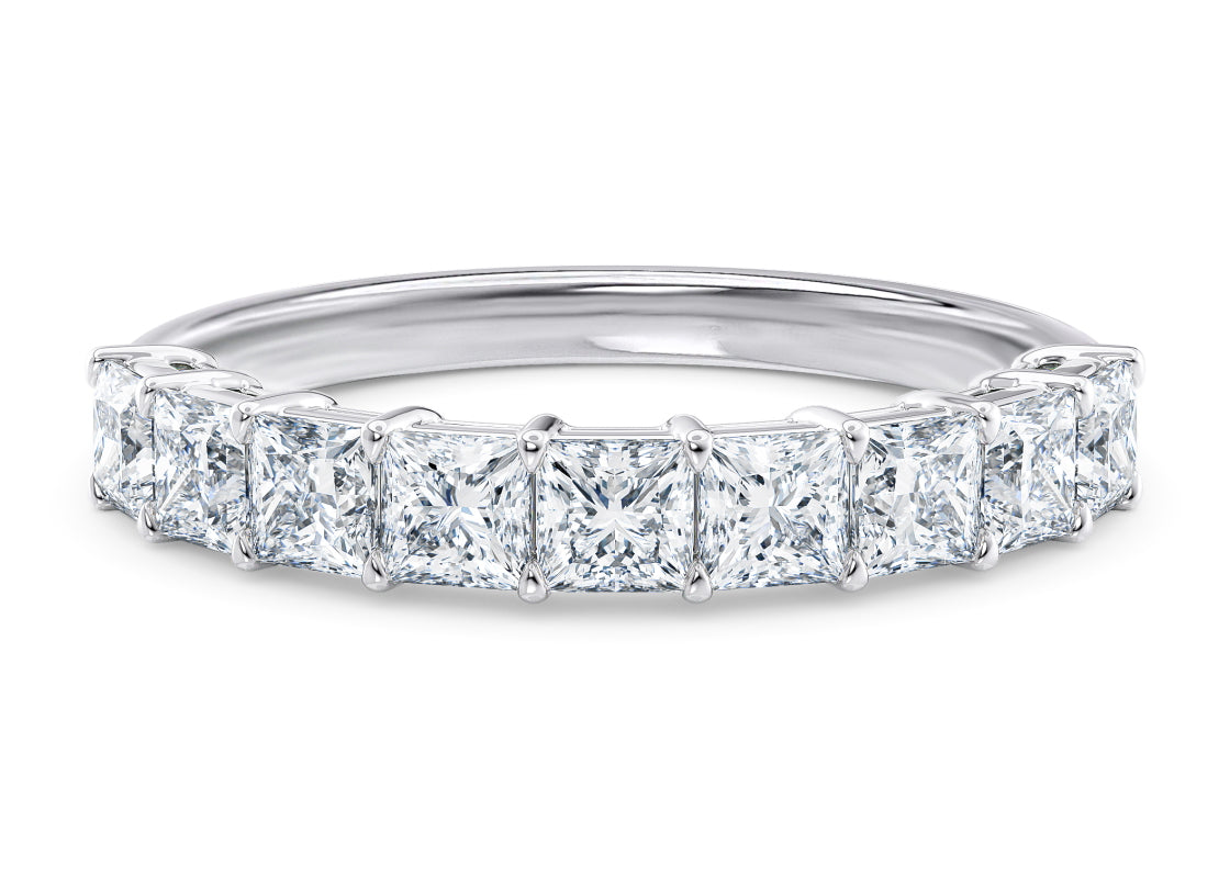 Regent Princess Half White Gold 18k Natural Eternity Ring
