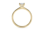 Delicacy Vintage Yellow Gold 18k Emerald Engagement Ring