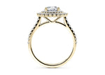Berkeley Halo Yellow Gold 18k Round Engagement Ring