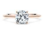 Hope Solitaire Rose Gold 18k Cushion Engagement Ring