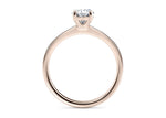 Delicacy Solitaire Rose Gold 18k Oval Engagement Ring
