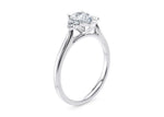 Rosa Vintage Platinum Pear Engagement Ring