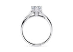 Hanover Solitaire Platinum Heart Engagement Ring