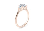 Paris Trilogy Rose Gold 18k Asscher Engagement Ring