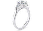 Barcelona Trilogy White Gold 18k Round Engagement Ring