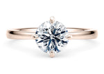 Starlight Compass Solitaire Rose Gold 18k Round Engagement Ring