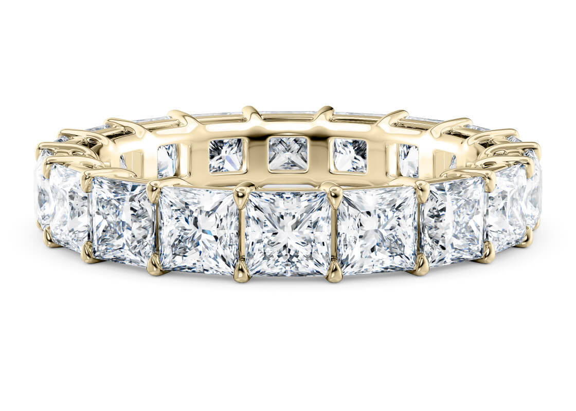 Regent Princess Full Set Yellow Gold 18k Lab Grown Eternity Ring