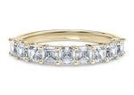 Regent Asscher Half Set Yellow Gold 18k Lab Grown Eternity Ring