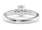 Lyra Diamond Band Platinum Oval Engagement Ring