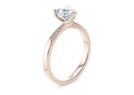 Delicacy Vintage Rose Gold 18k Heart Engagement Ring
