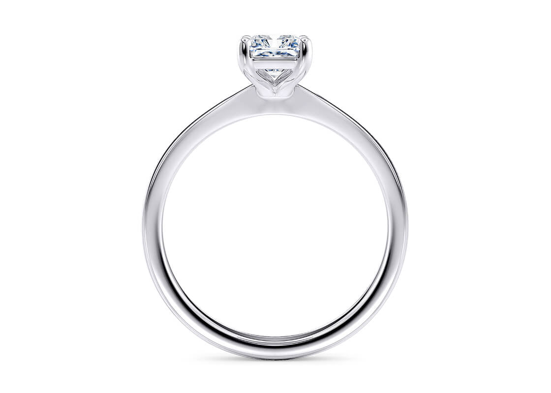 Delicacy Solitaire Platinum Radiant Engagement Ring
