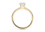 Delicacy Solitaire Yellow Gold 18k Pear Engagement Ring