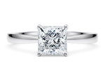 Delicacy Solitaire Platinum Princess Engagement Ring