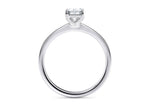 Delicacy Solitaire Platinum Emerald Engagement Ring