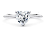 Hope Solitaire Platinum Heart Engagement Ring