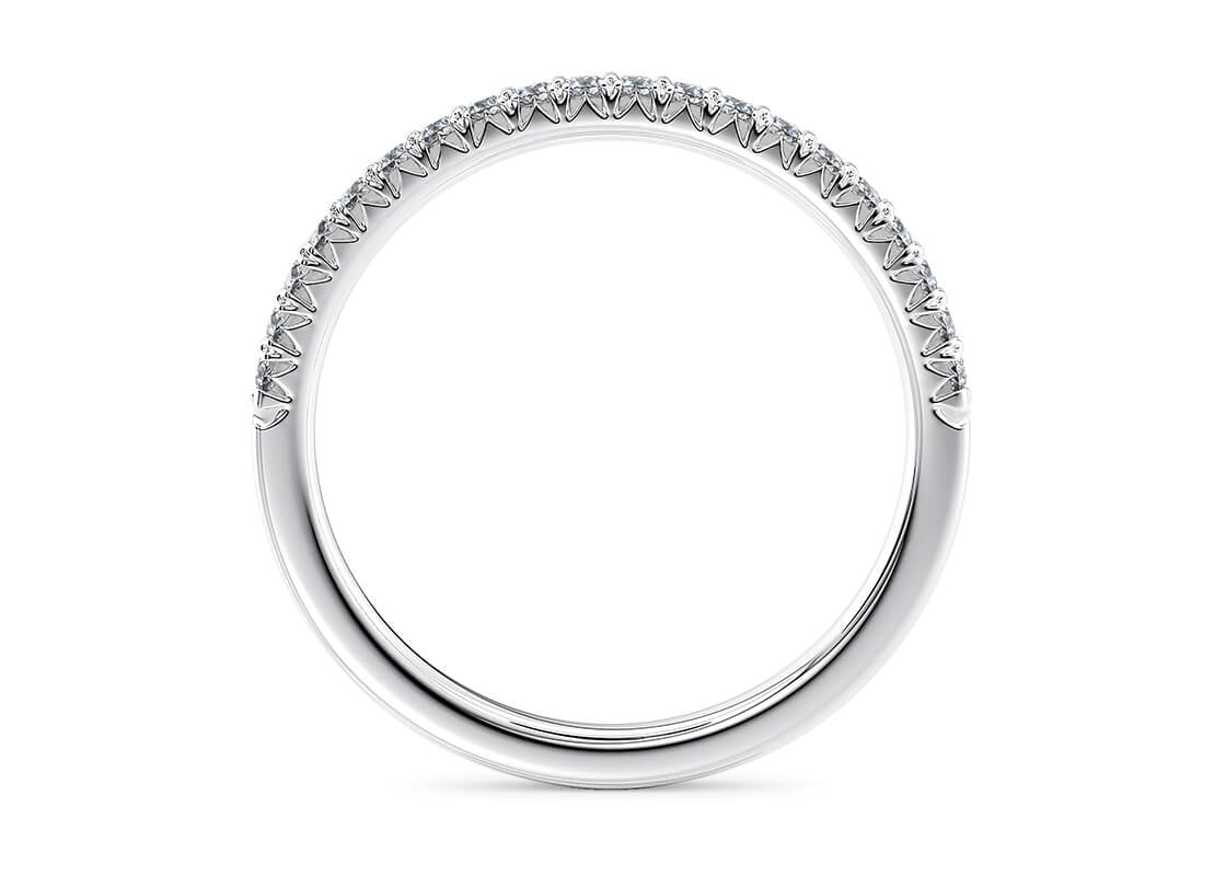Kindrea White Gold 18k Half Set Eternity Ring
