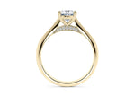 Iris Solitaire Yellow Gold 18k Oval Engagement Ring
