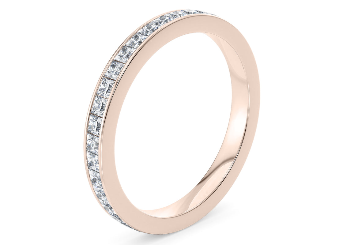 Aurora Rose Gold 18k Full Set Eternity Ring