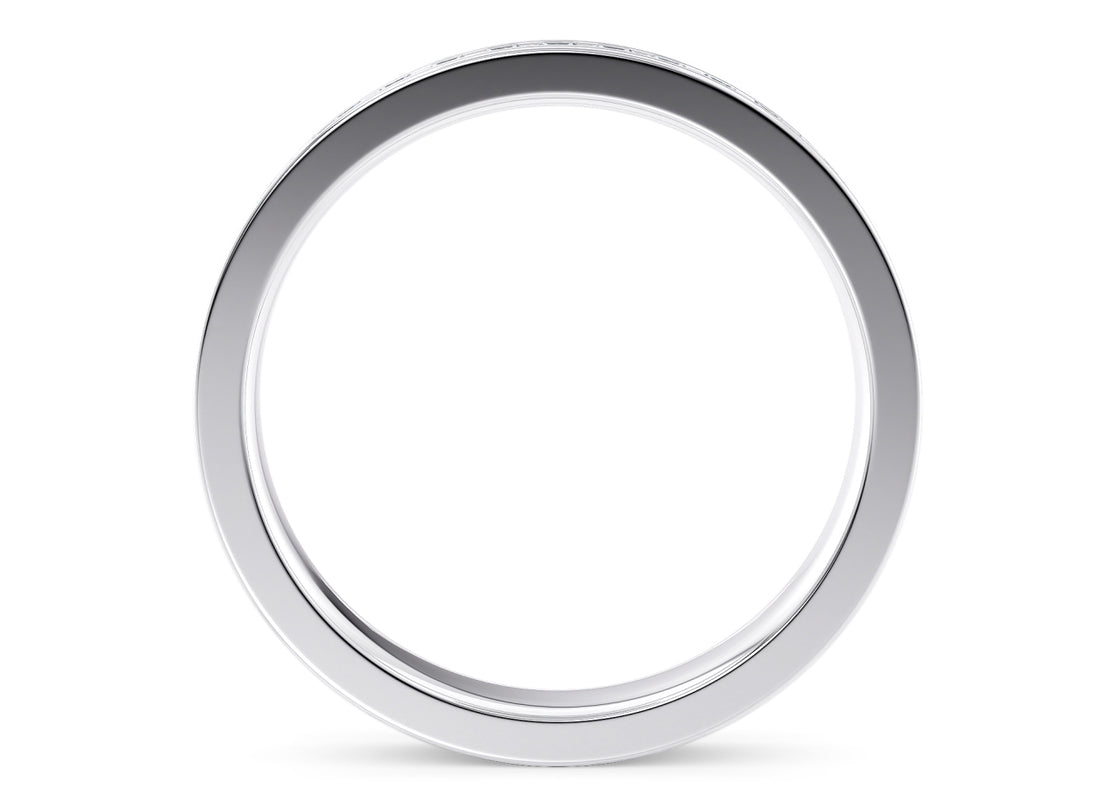 Allya White Gold 18k Half Set Eternity Ring