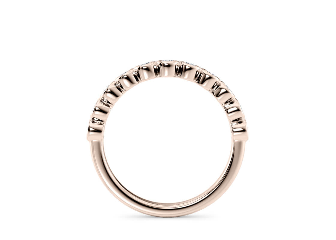 Tea Petite Eternity Rose Gold 18k Full Set Natural Eternity Ring