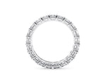 Regent Asscher Full Set White Gold 18k Lab Grown Eternity Ring