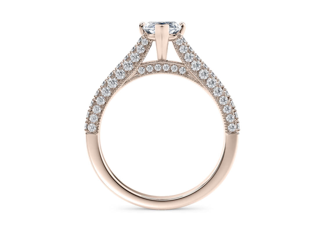 Bloomsbury Vintage Rose Gold 18k Marquise Engagement Ring