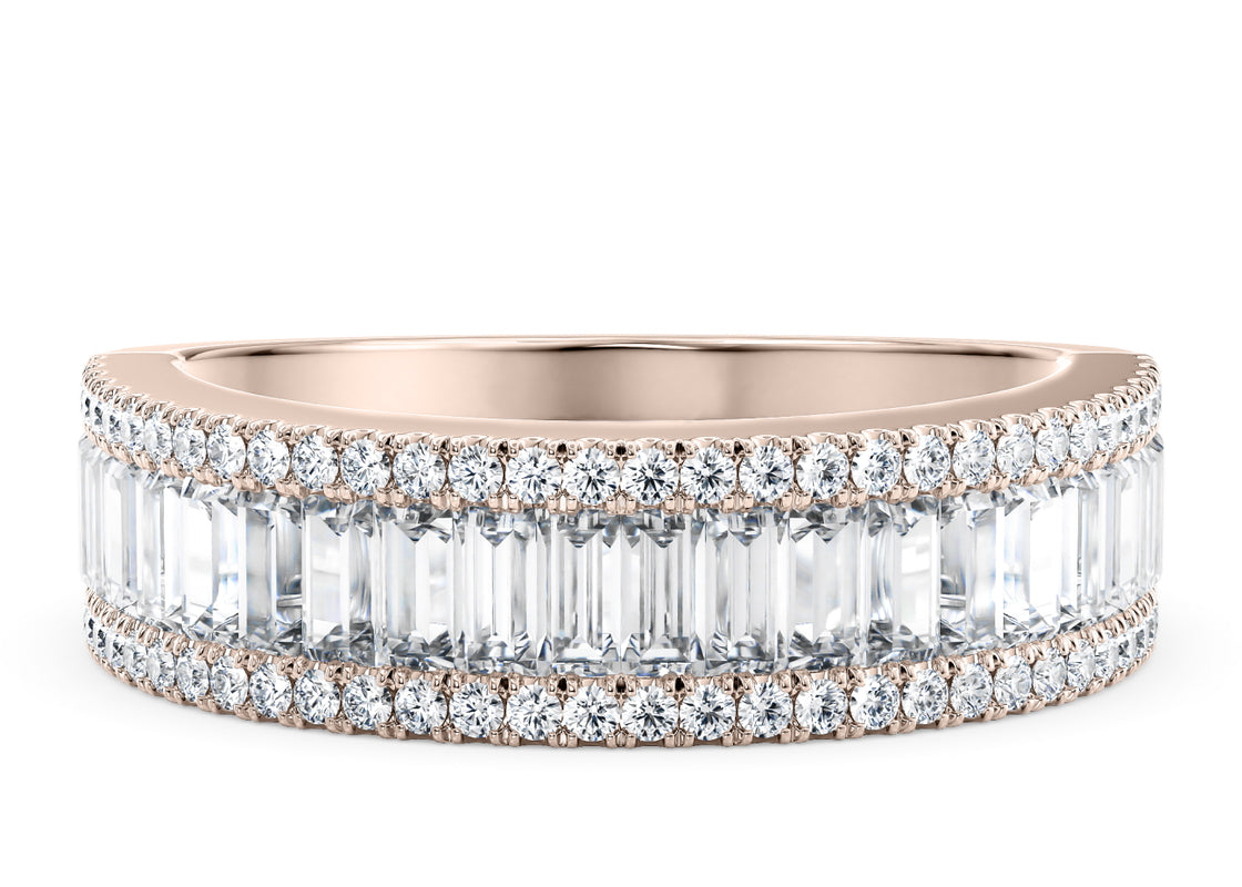 Anastasia Rose Gold 18k Full Set Natural Eternity Ring
