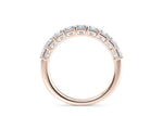 Regent Princess Half Rose Gold 18k Lab Grown Eternity Ring
