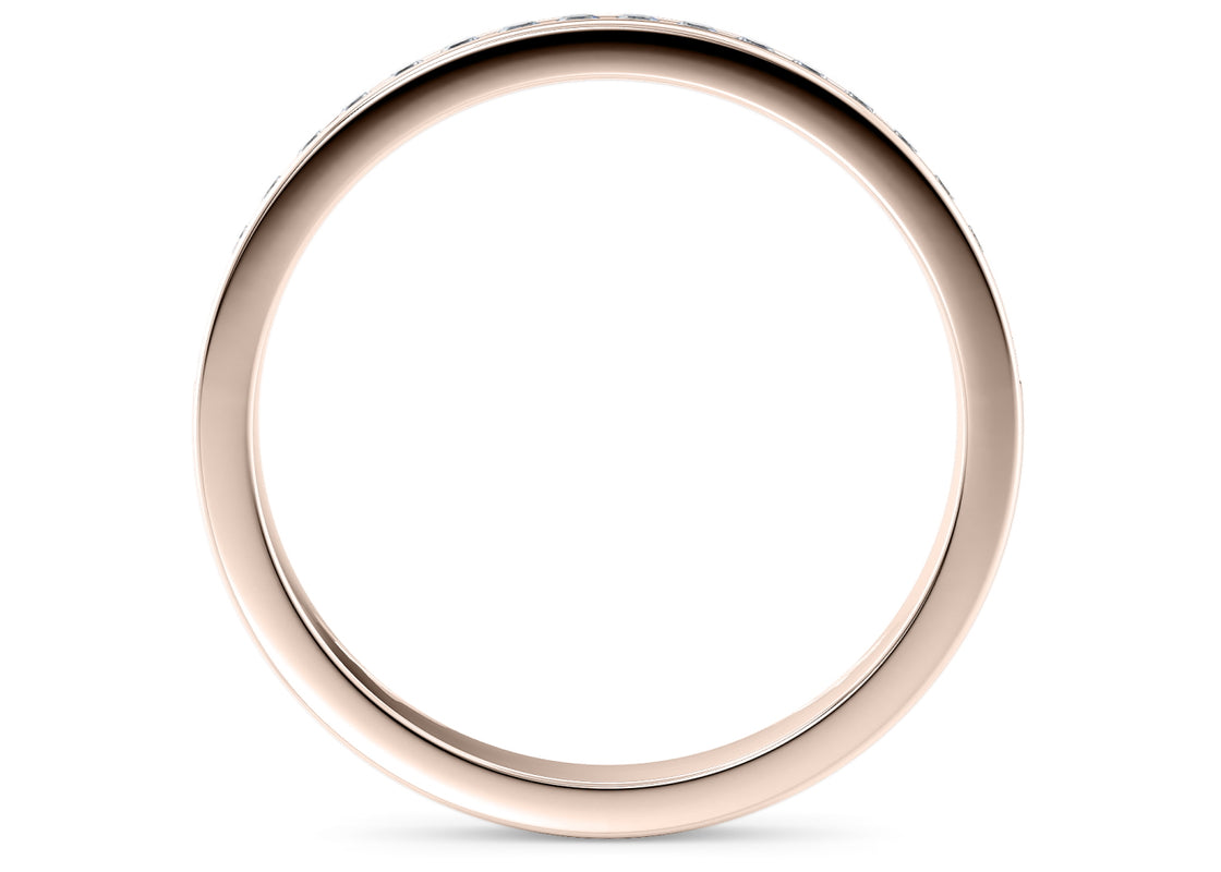 Tsarina Rose Gold 18k Half Set Eternity Ring