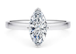 1477 Classic Solitaire Platinum Marquise Engagement Ring