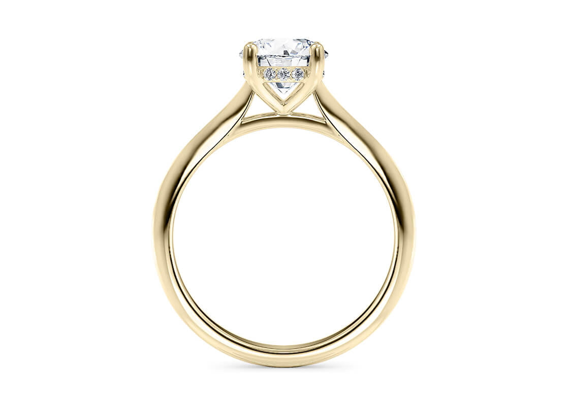 Hope Solitaire Yellow Gold 18k Round Engagement Ring