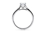Victoria Diamond Band Platinum Pear Engagement Ring