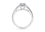 Kew Halo Platinum Marquise Engagement Ring