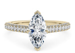 Bloomsbury Vintage Yellow Gold 18k Marquise Engagement Ring