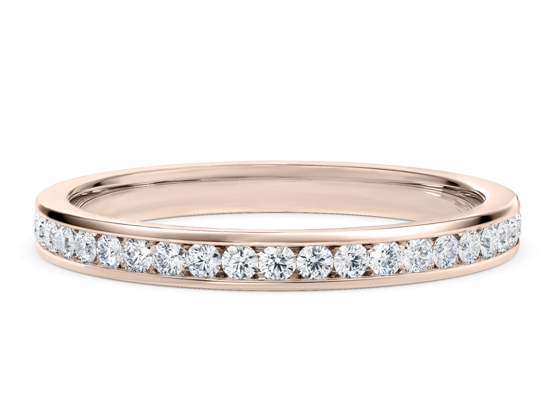 Tsarina Rose Gold 18k Full Set Eternity Ring