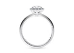 Esther Halo Platinum Pear Engagement Ring
