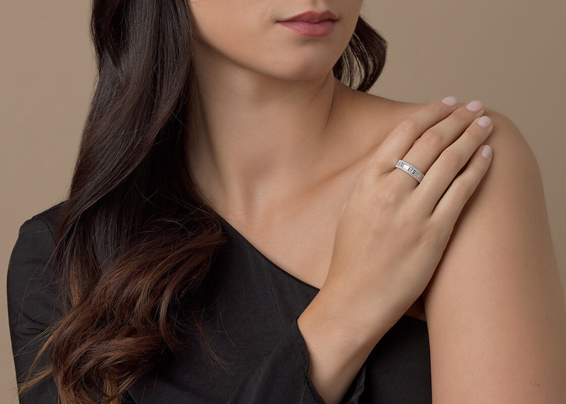 Anastasia Yellow Gold 18k Full Set Natural Eternity Ring