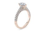 Bloomsbury Vintage Rose Gold 18k Pear Engagement Ring