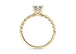 Ascot Solitaire Yellow Gold 18k Radiant Engagement Ring