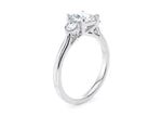 Valencia Trilogy Platinum Princess Engagement Ring