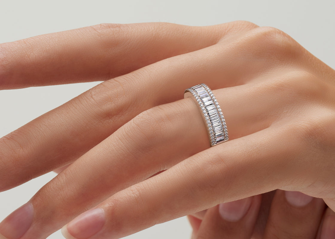 Anastasia Rose Gold 18k Full Set Natural Eternity Ring