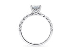 Ascot Solitaire Platinum Oval Engagement Ring