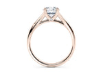 Hanover Solitaire Rose Gold 18k Round Engagement Ring