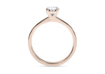 Delicacy Vintage Rose Gold 18k Oval Engagement Ring