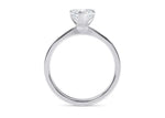 Delicacy Vintage Platinum Heart Engagement Ring