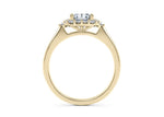 Hampstead Halo Yellow Gold 18k Asscher Engagement Ring
