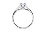 Hanover Solitaire White Gold 18k Asscher Engagement Ring