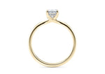 Paloma Solitaire Yellow Gold 18k Emerald Engagement Ring