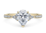 Gaia Vintage Yellow Gold 18k Pear Engagement Ring